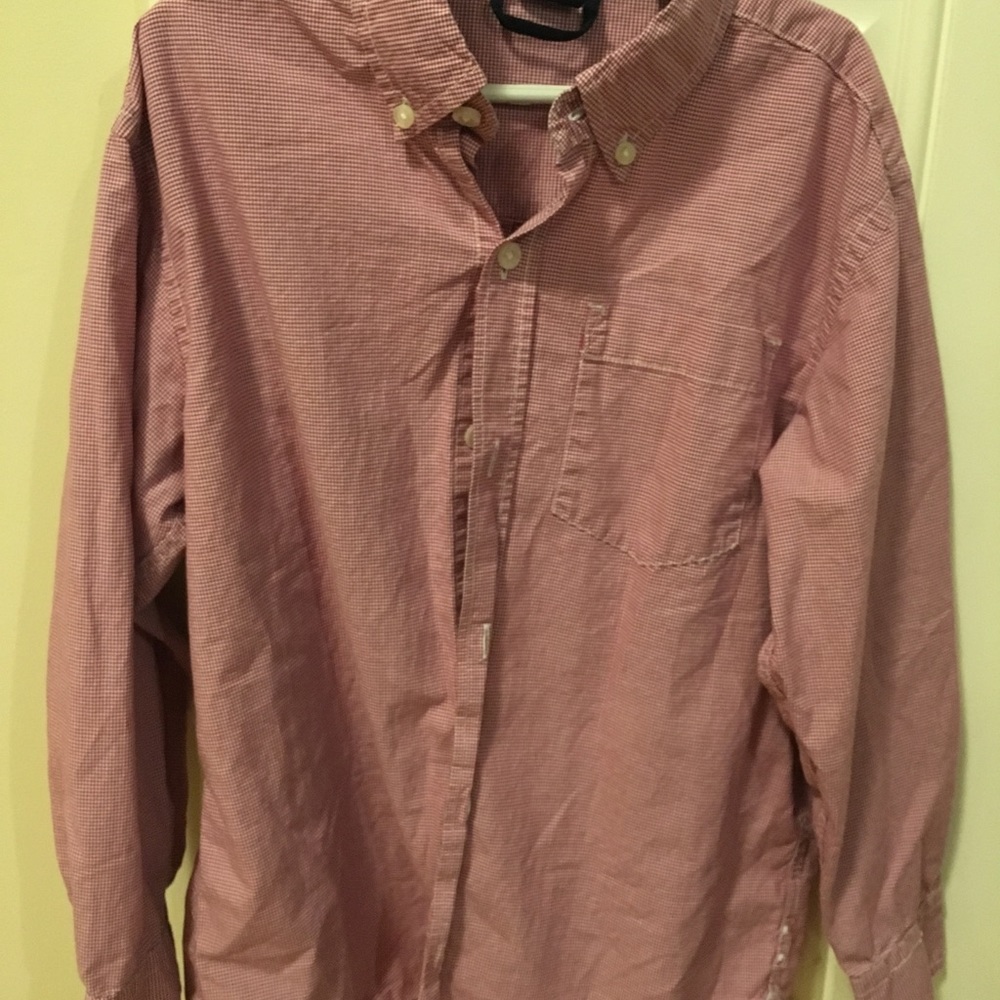 Boys Gap red checked dress shirt